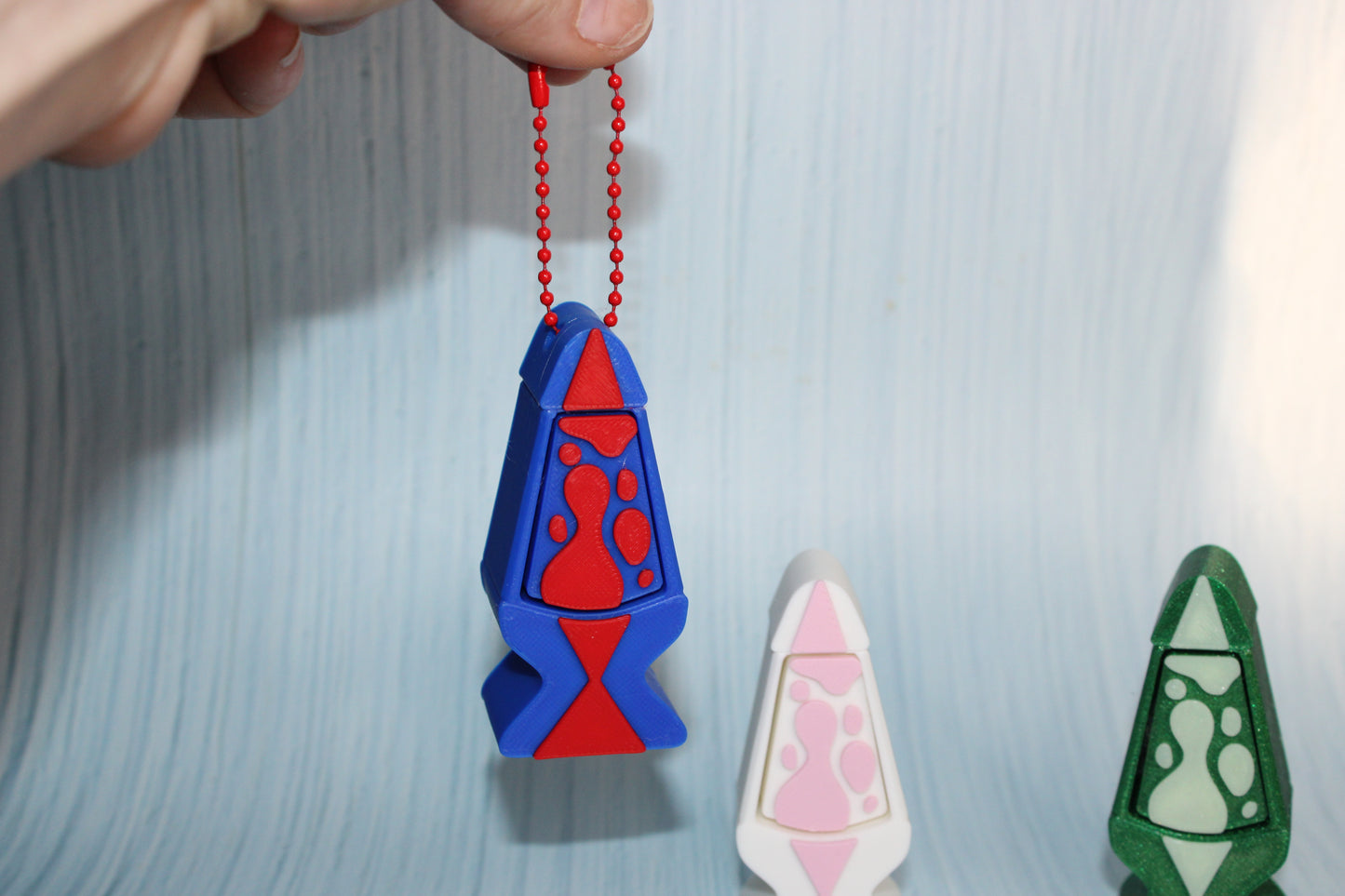 Lava Lamp Clickers 3d printed 3 inches tall all 3 included - Wonderland 3D Printing 