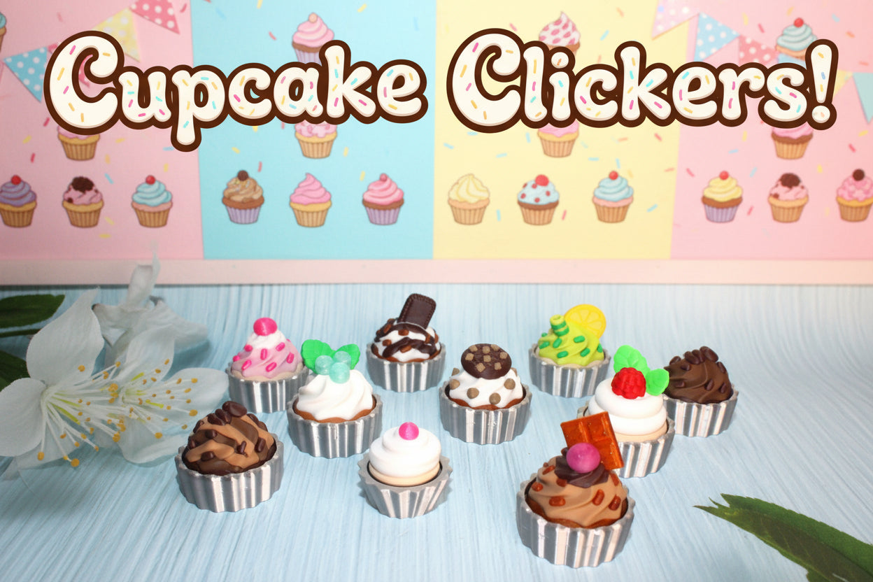 3D Printed Cupcake Clickers: Star Mouse, Sugar Paws Designs - Wonderland 3D Printing 