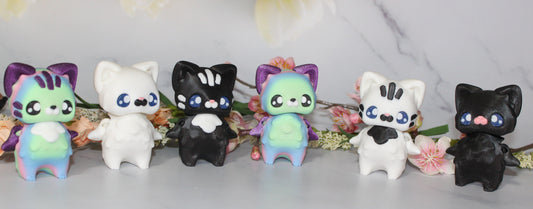 Kitty Pixie -3d Printed Articulated Flexi Fidget - Wonderland 3D Printing 