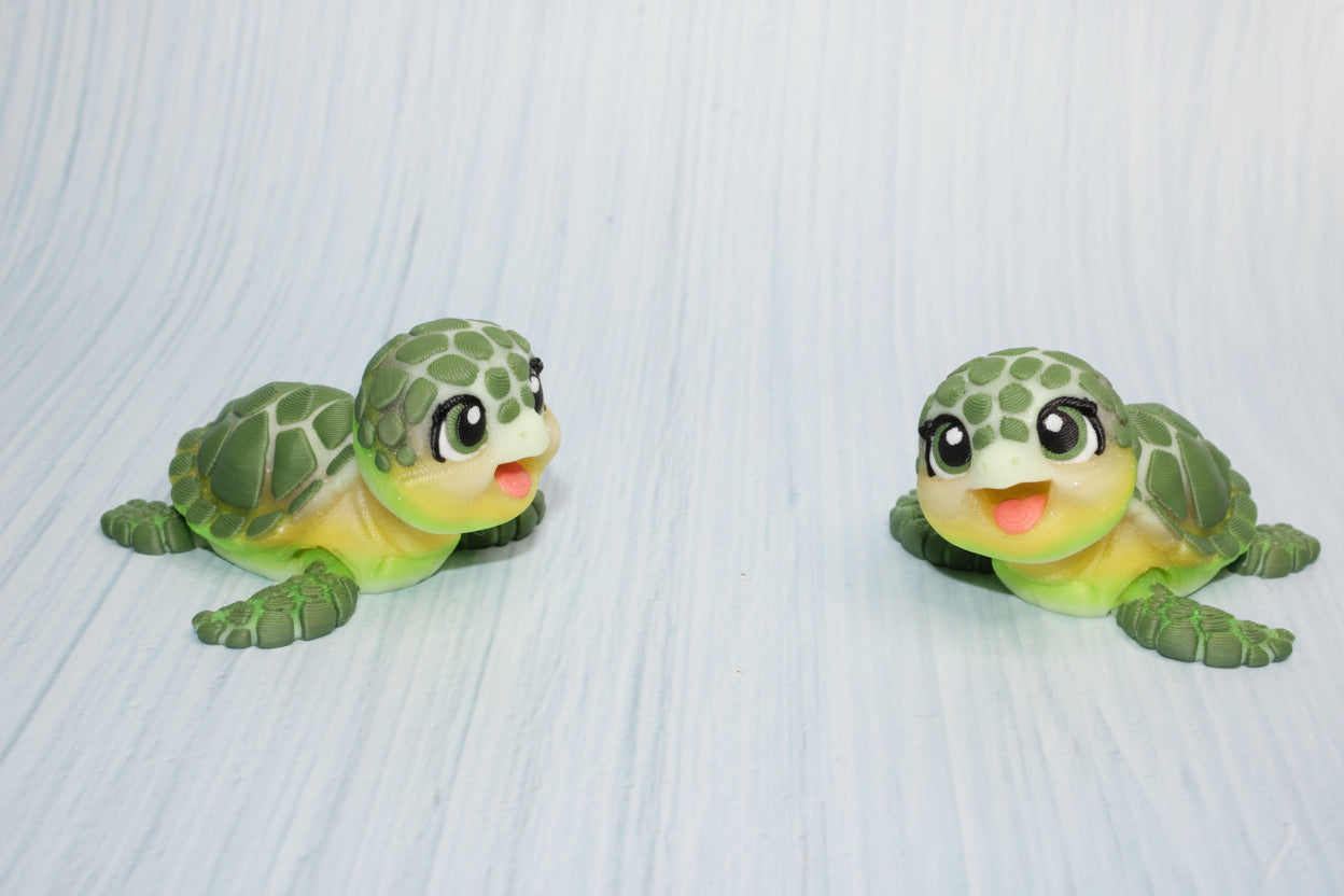 Baby Turtle 3" 3d printed - Wonderland 3D Printing 