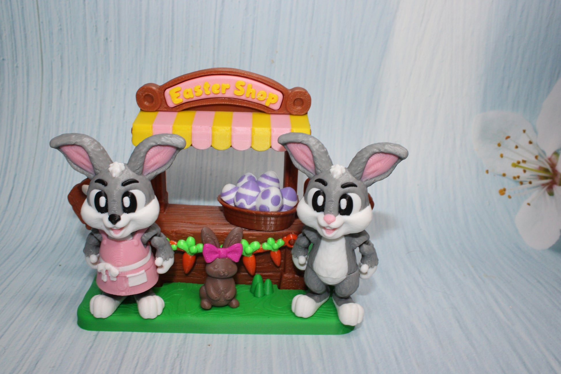 Easter Market Playset 2 Everything Included - Wonderland 3D Printing 
