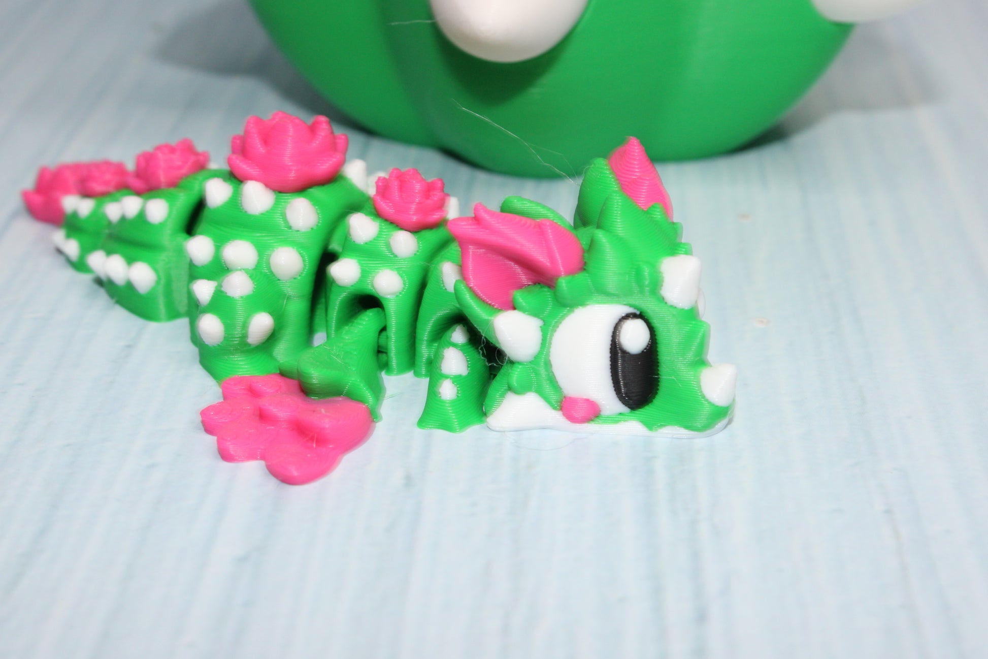 Cactus Dragon with Egg - Wonderland 3D Printing 