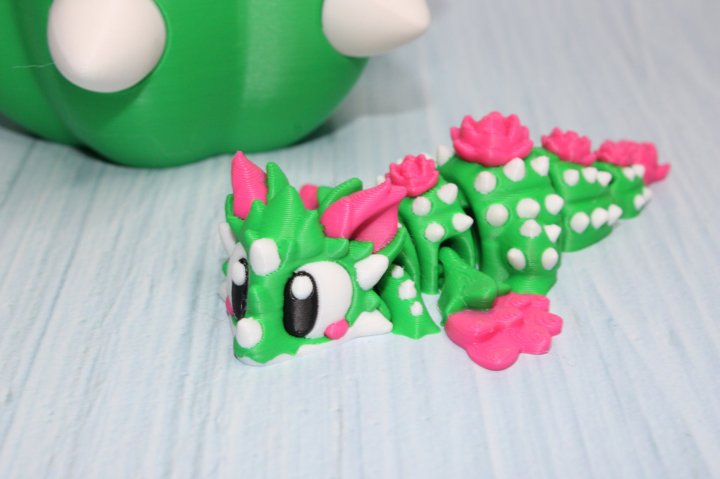 Cactus Dragon with Egg - Wonderland 3D Printing 