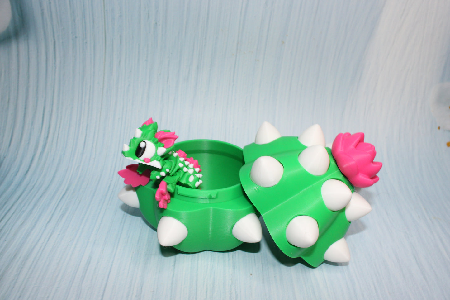 Cactus Dragon with Egg - Wonderland 3D Printing 