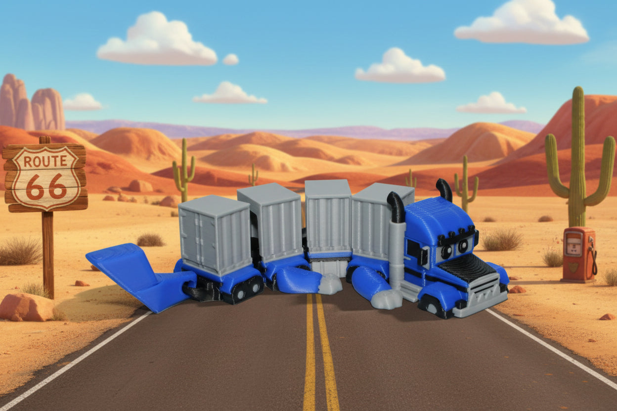 Semi Truck Dragon 7" - Wonderland 3D Printing 