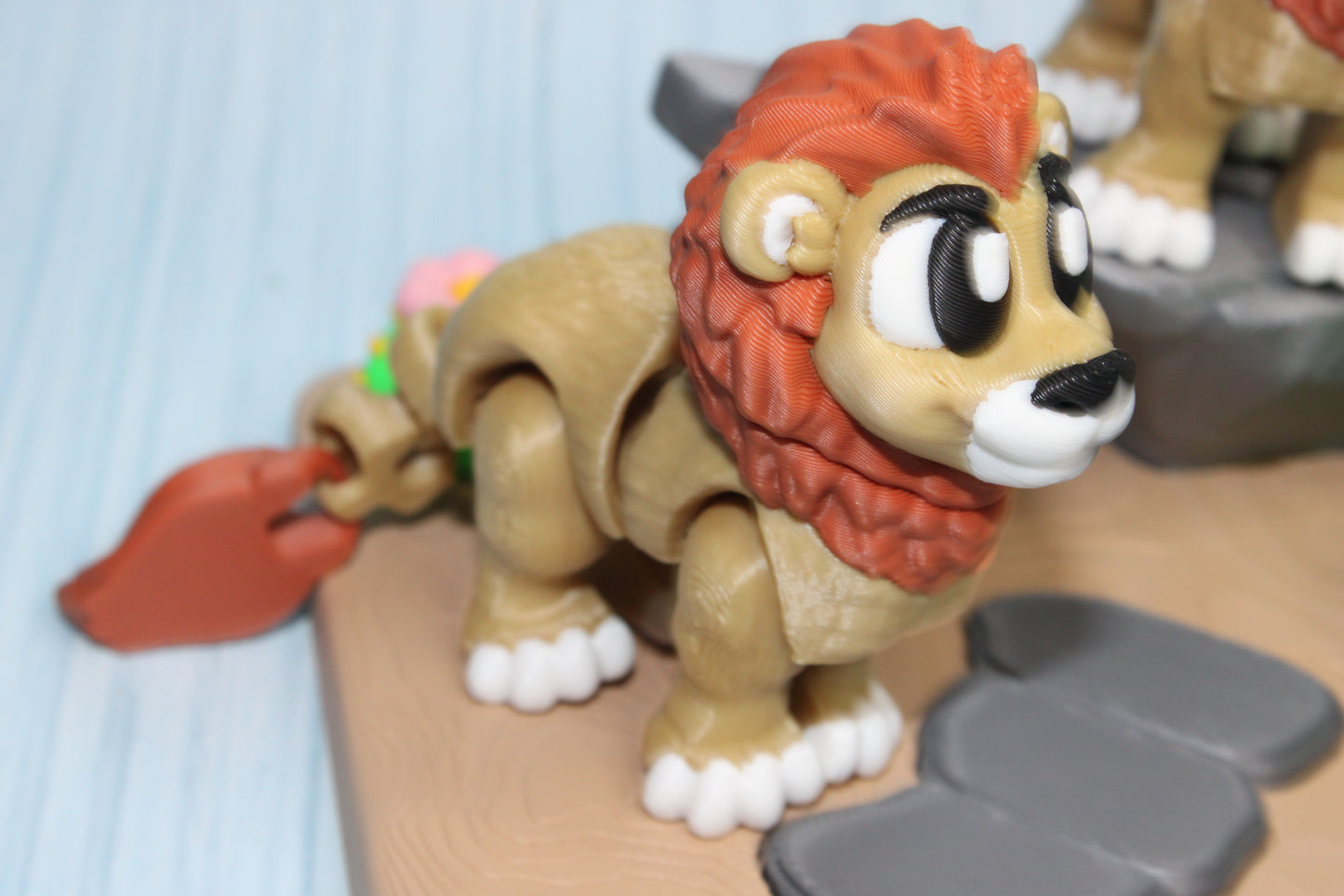 Lion Playset 2 Lions Included - Wonderland 3D Printing 