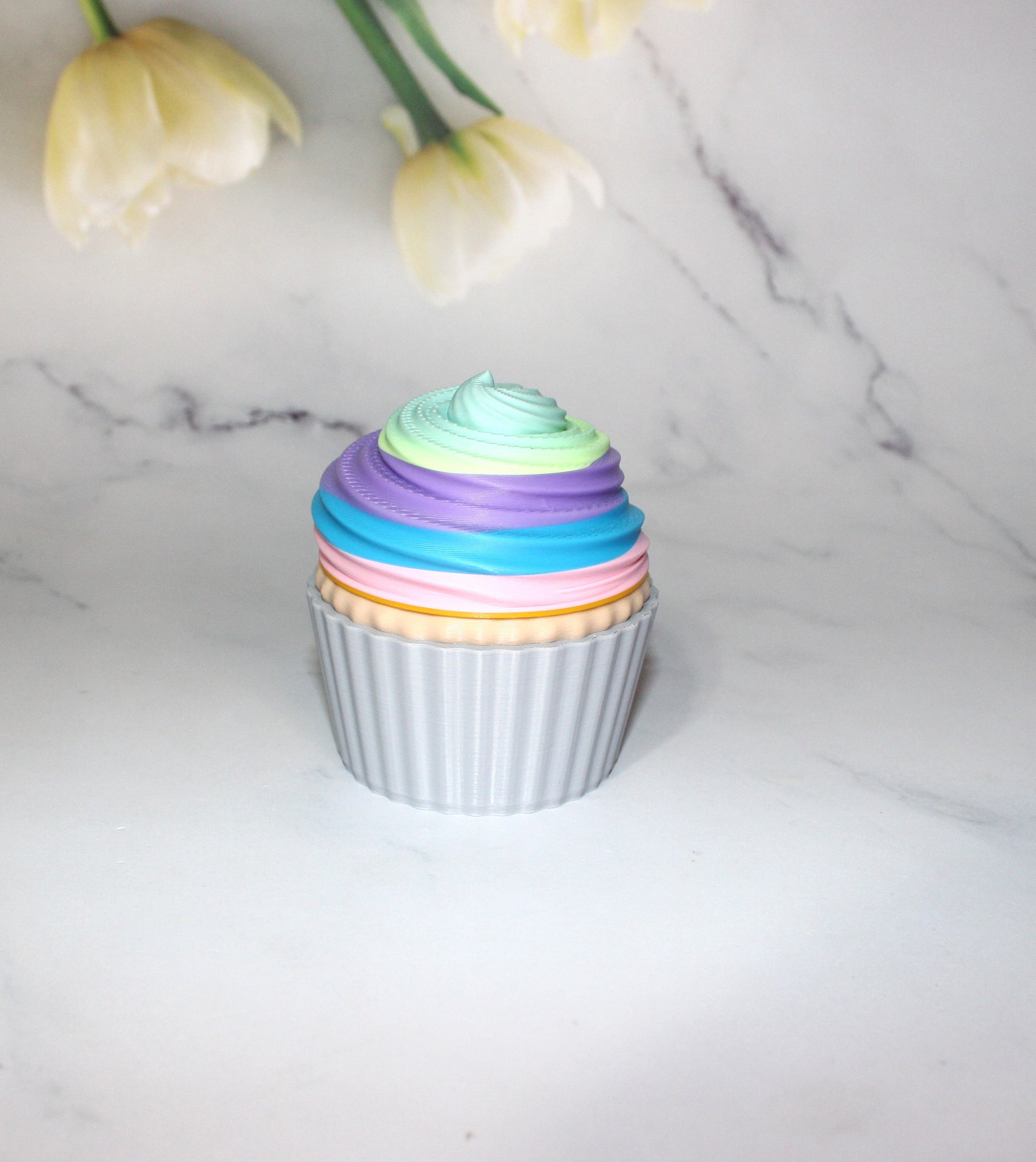 Cupcakes & Stand with Minis-3D Printed Articulated Fidget Toys. Great for Birthday Parties! - Wonderland 3D Printing 