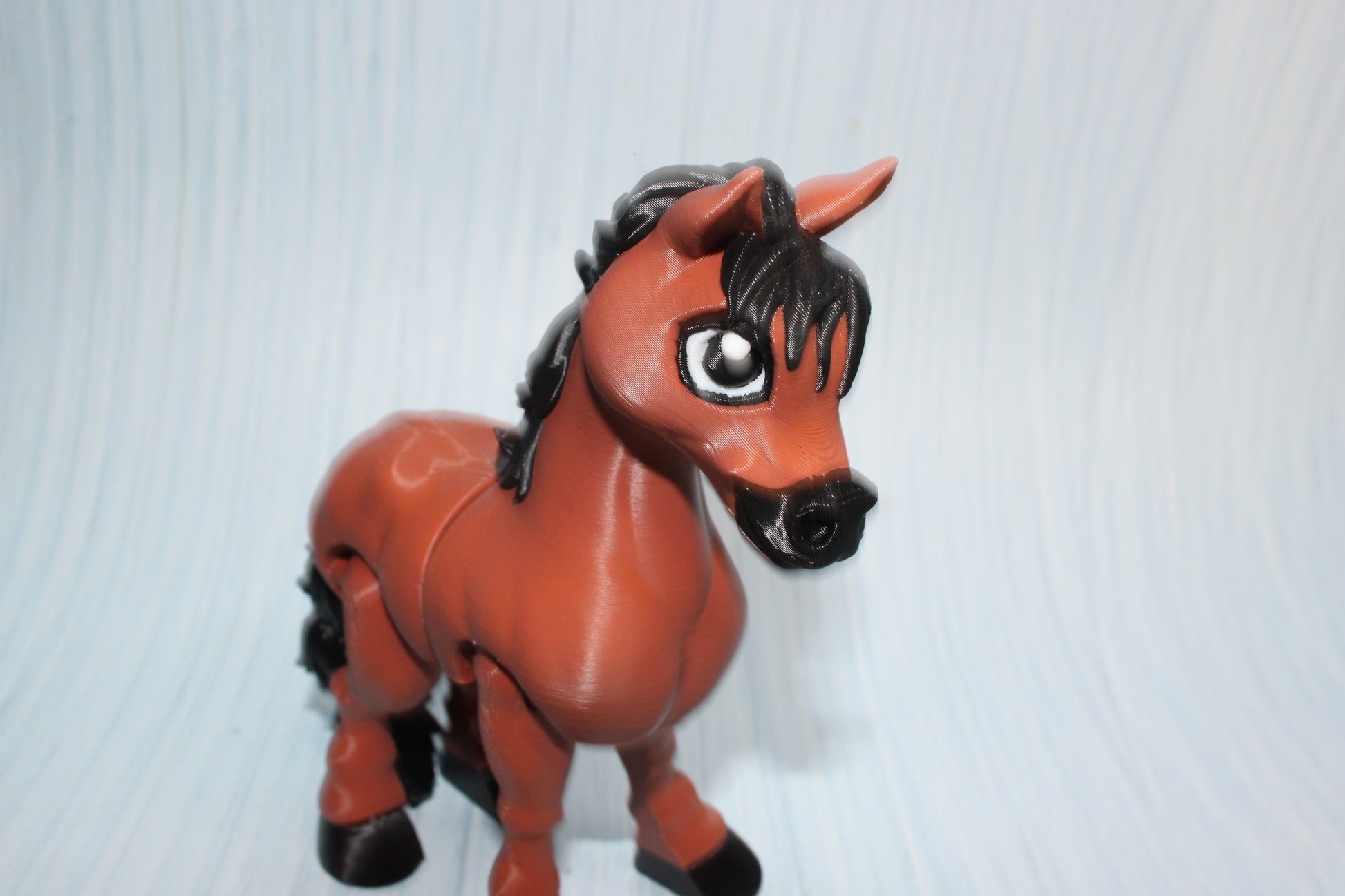 Arabian Horse 3D Printed Articulated Flexi Fidget Figurine 5.5" tall - Wonderland 3D Printing 