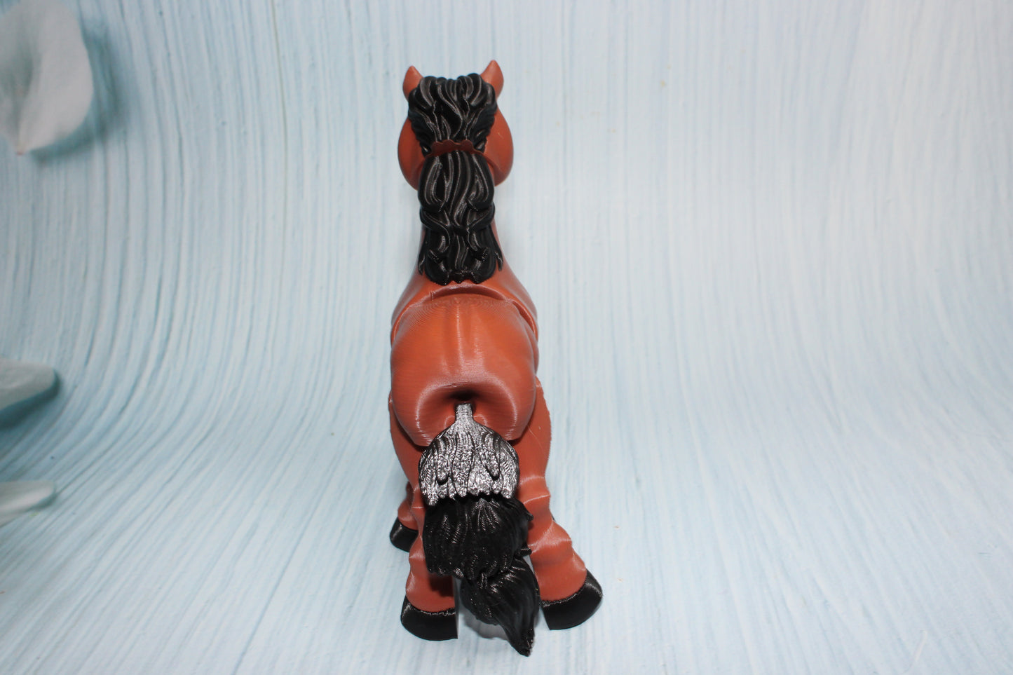 Arabian Horse 3D Printed Articulated Flexi Fidget Figurine 5.5" tall - Wonderland 3D Printing 
