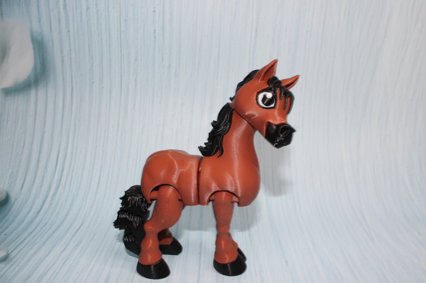 Arabian Horse 3D Printed Articulated Flexi Fidget Figurine 5.5" tall - Wonderland 3D Printing 
