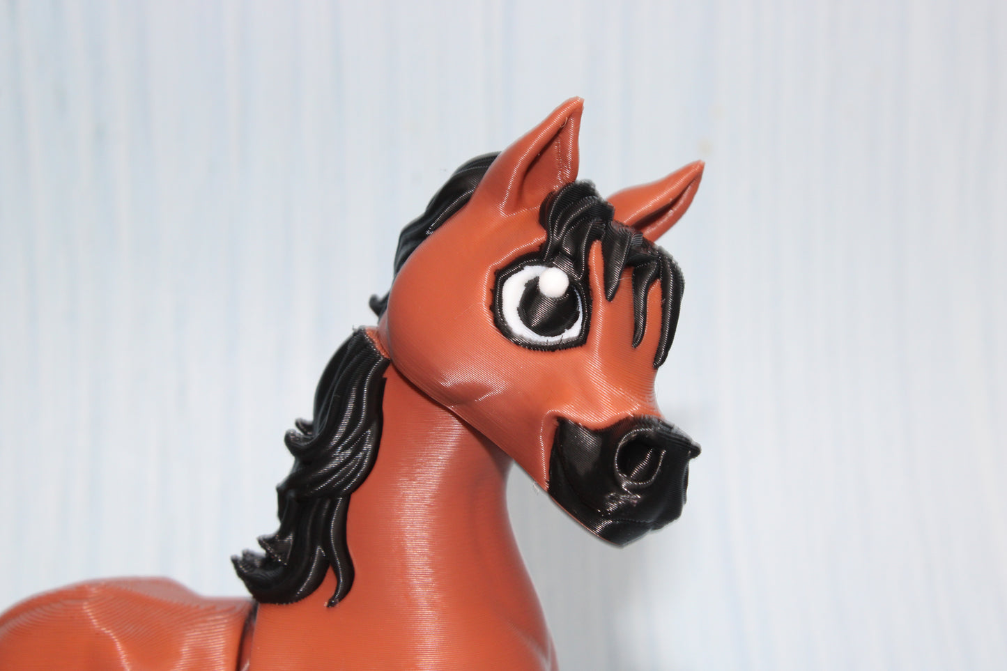 Arabian Horse 3D Printed Articulated Flexi Fidget Figurine 5.5" tall - Wonderland 3D Printing 