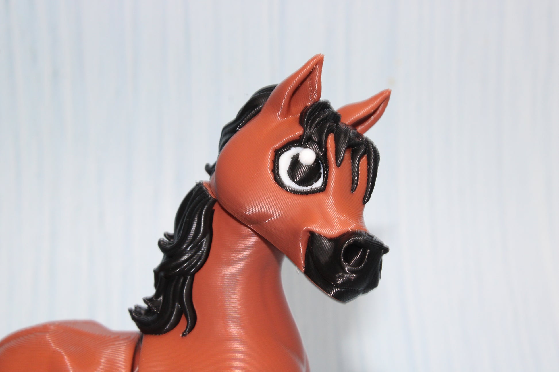 Arabian Horse 3D Printed Articulated Flexi Fidget Figurine 5.5" tall - Wonderland 3D Printing 
