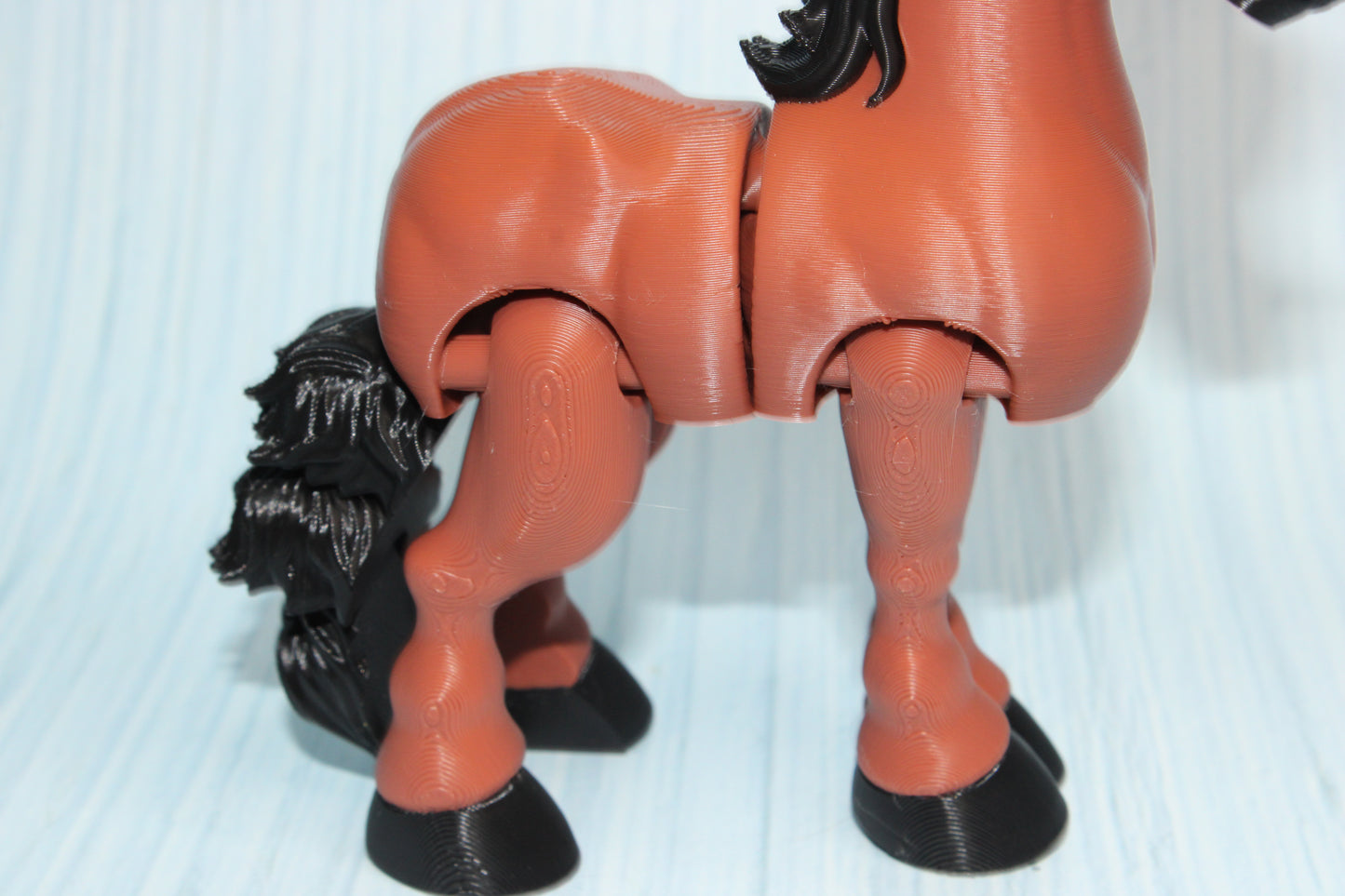 Arabian Horse 3D Printed Articulated Flexi Fidget Figurine 5.5" tall - Wonderland 3D Printing 