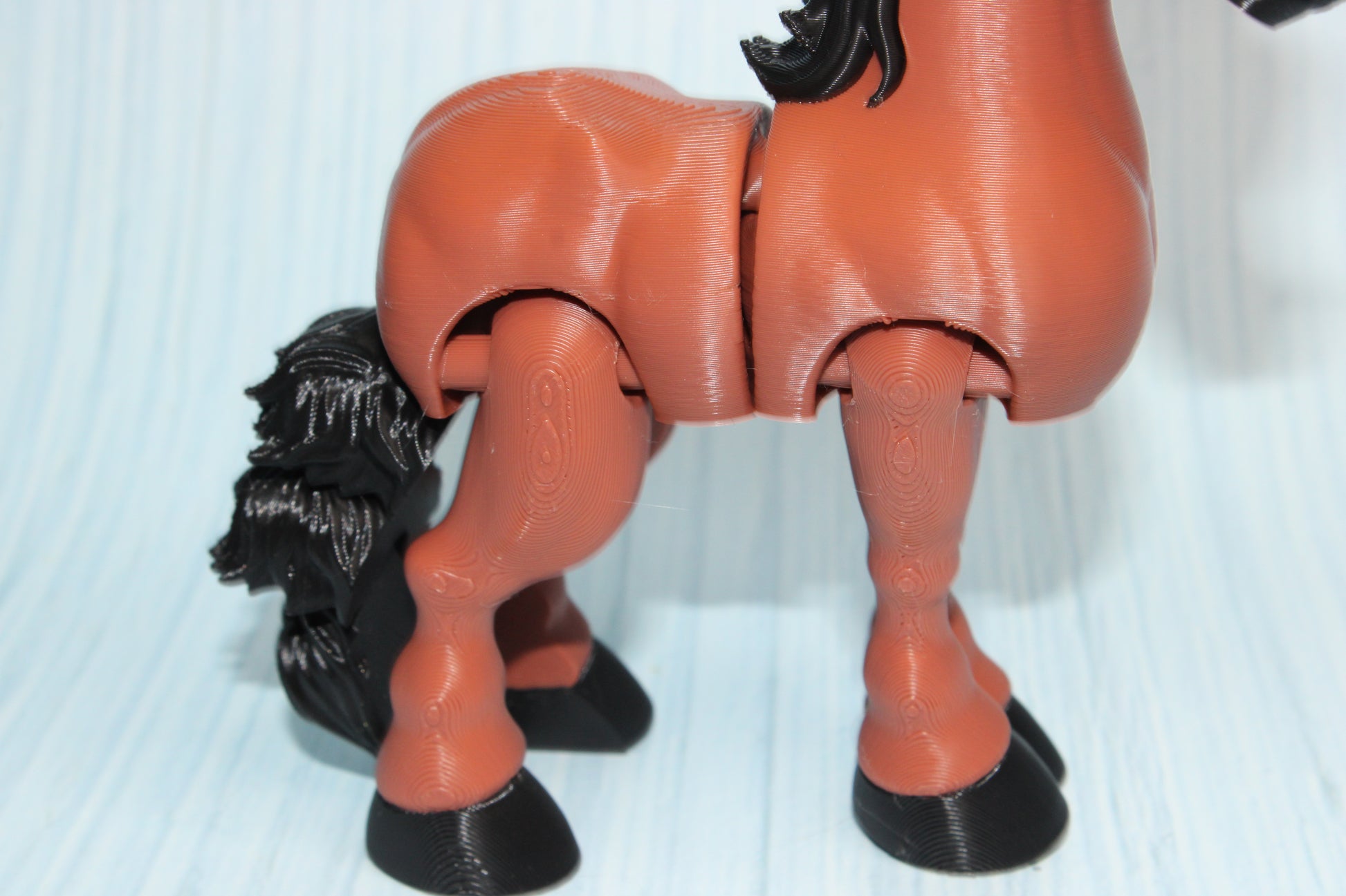 Arabian Horse 3D Printed Articulated Flexi Fidget Figurine 5.5" tall - Wonderland 3D Printing 