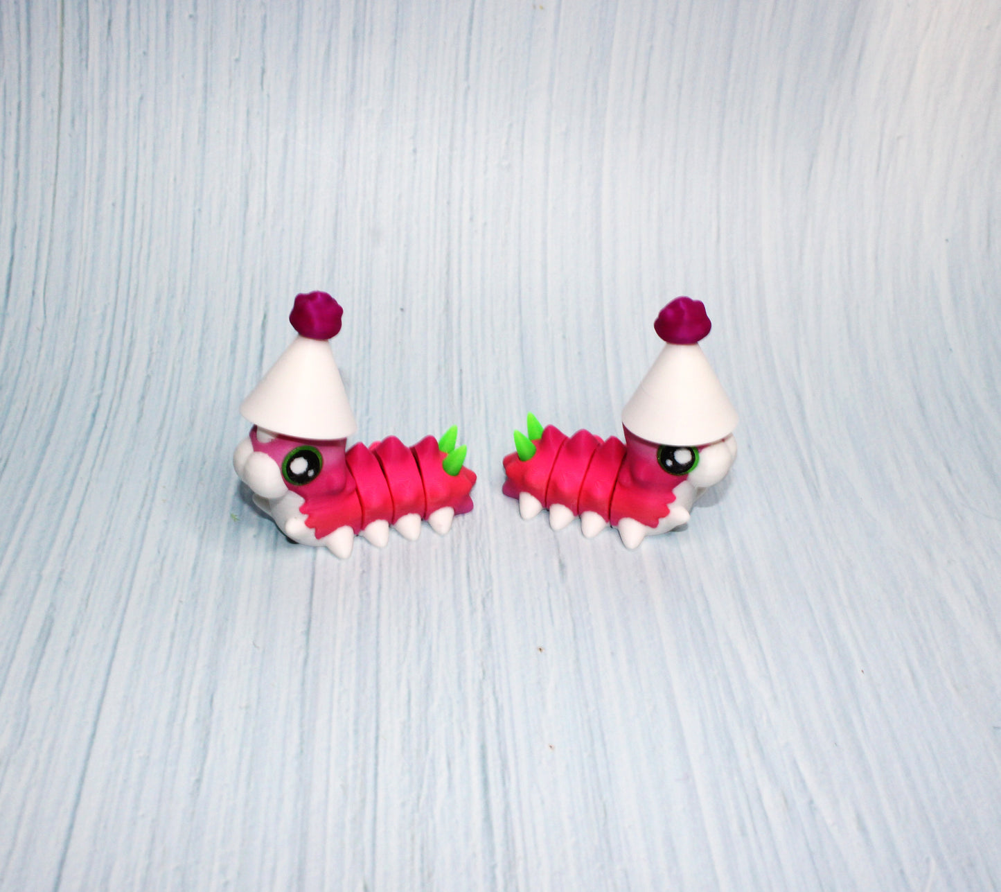 Party Worm 3d printed 2.5"-2 worms included - Wonderland 3D Printing 