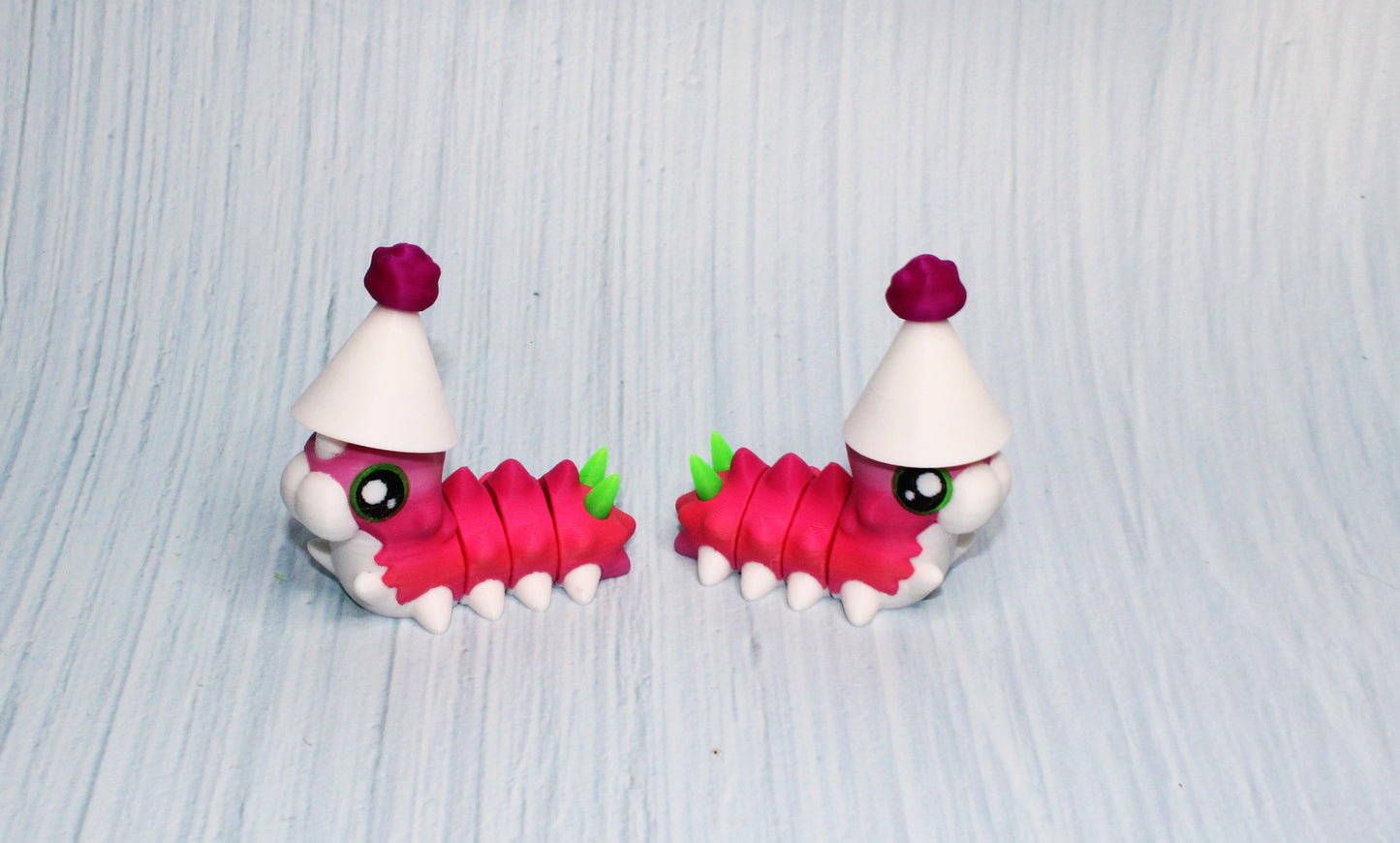 Party Worm 3d printed 2.5"-2 worms included - Wonderland 3D Printing 