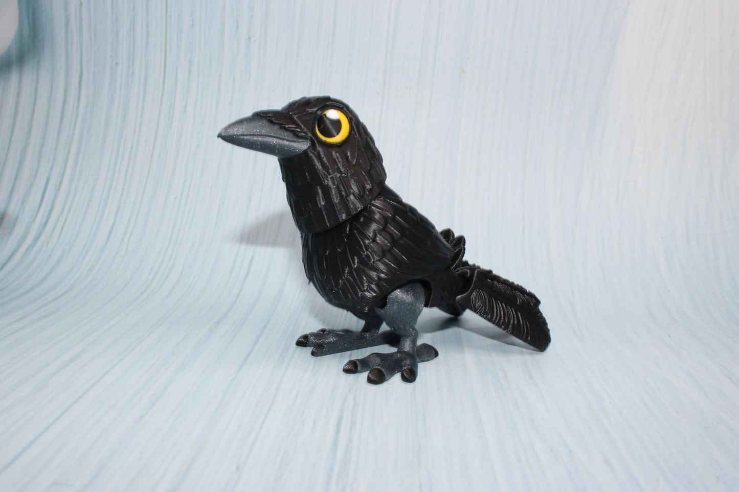 Falcon  or Crow 3D Printed Articulated Flexi Fidget Figurine - Wonderland 3D Printing 