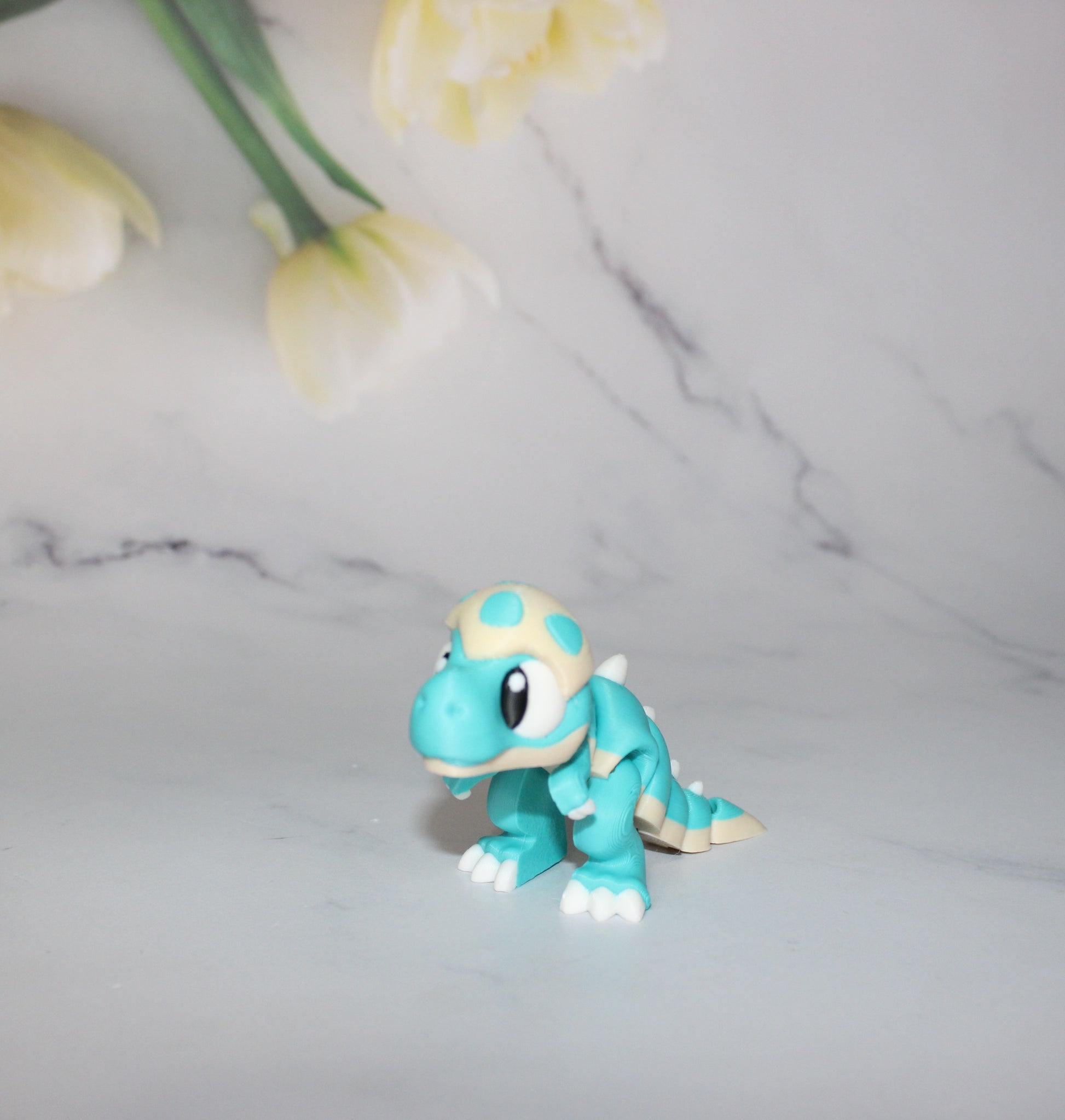 Mini Dinosaurs 3 inches long-3D Printed Articulated Figurine Fidget Toy-Bag Charm Options - Wonderland 3D Printing 