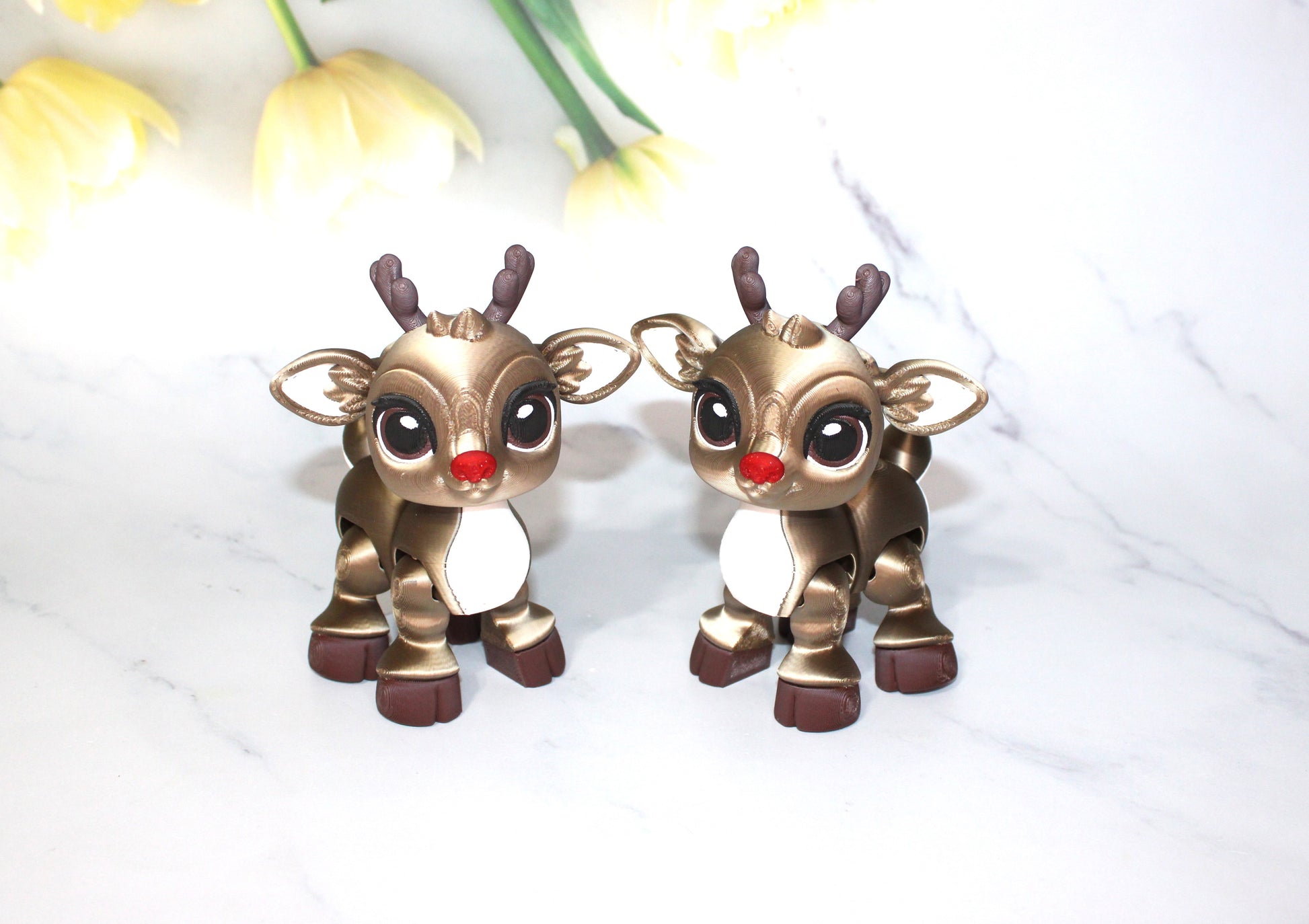 Reindeer 3D Printed Articulated Figurine - Wonderland 3D Printing 