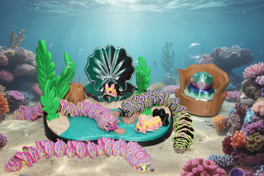 3d printed Sea Slug Playset - Wonderland 3D Printing 