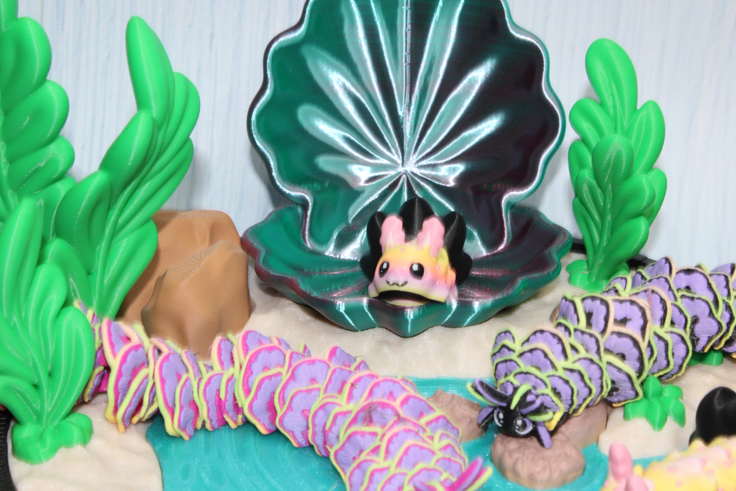 3d printed Sea Slug Playset - Wonderland 3D Printing 