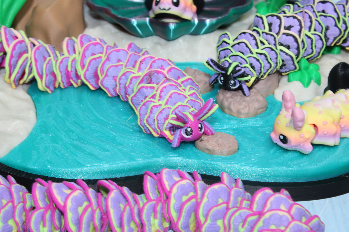 3d printed Sea Slug Playset - Wonderland 3D Printing 
