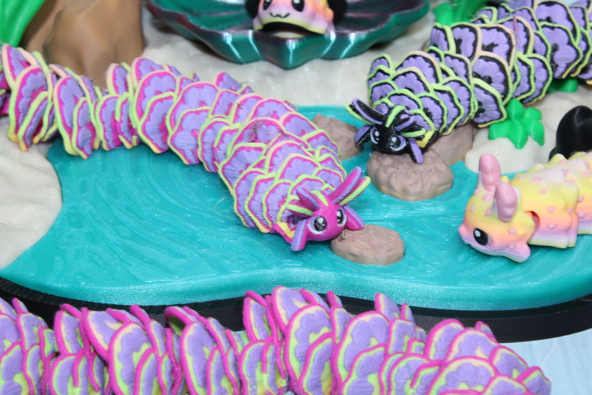 3d printed Sea Slug Playset - Wonderland 3D Printing 