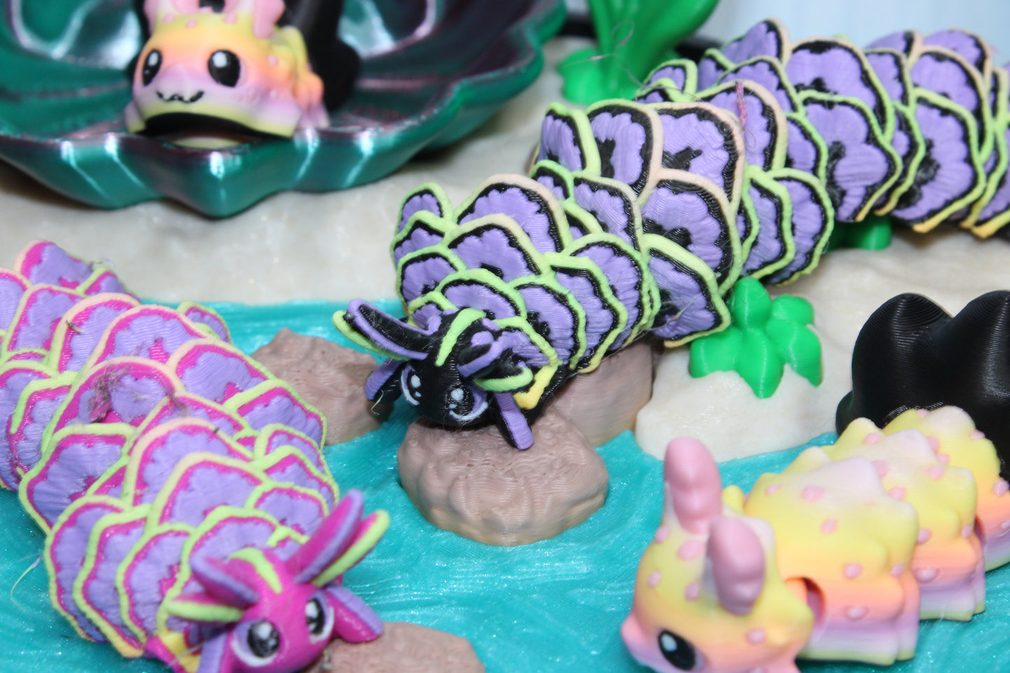3d printed Sea Slug Playset - Wonderland 3D Printing 