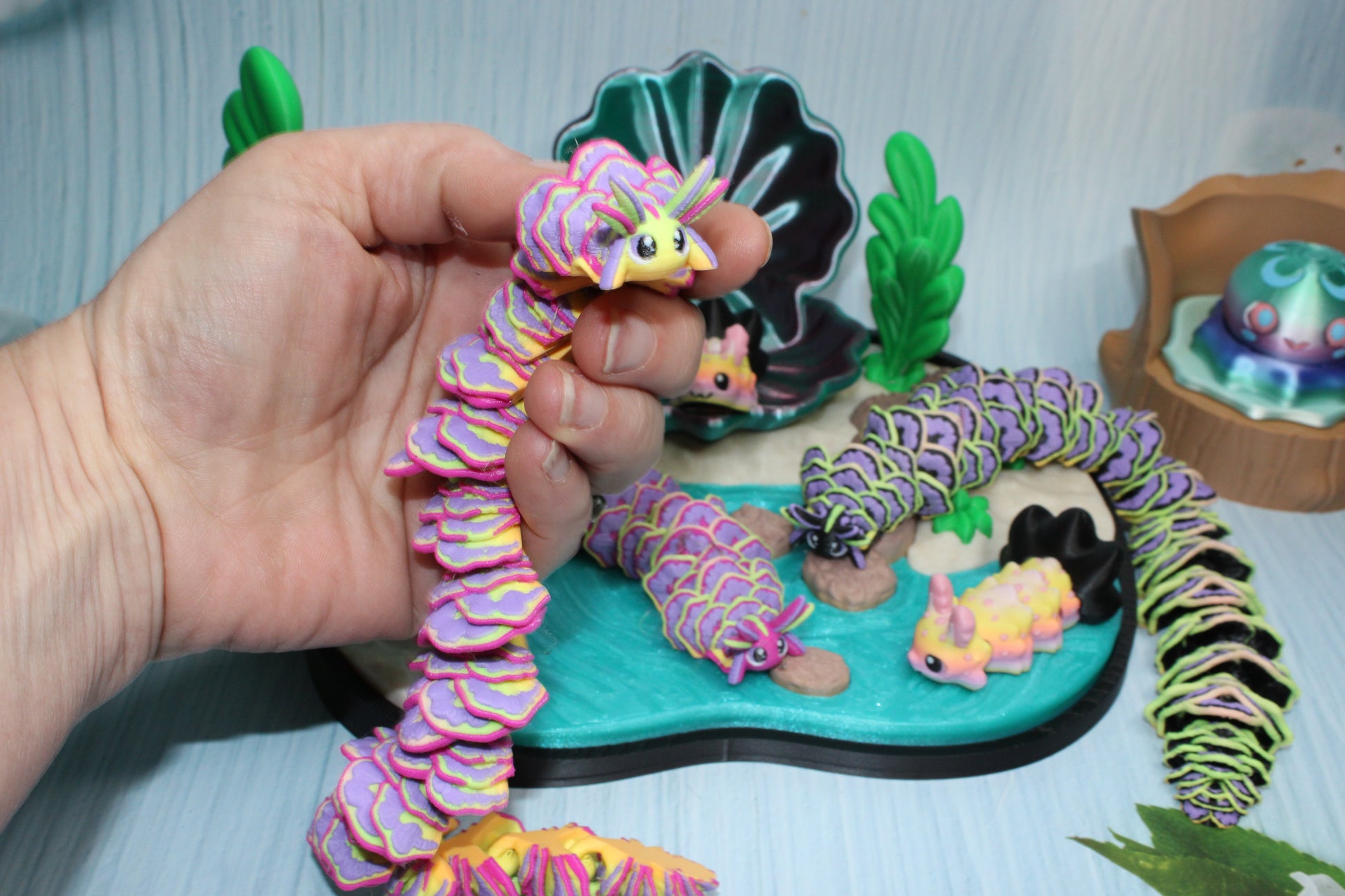 3d printed Sea Slug Playset - Wonderland 3D Printing 