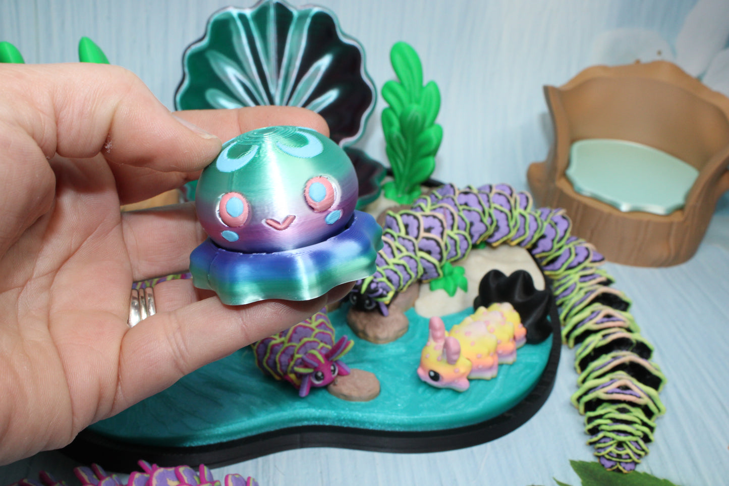 3d printed Sea Slug Playset - Wonderland 3D Printing 
