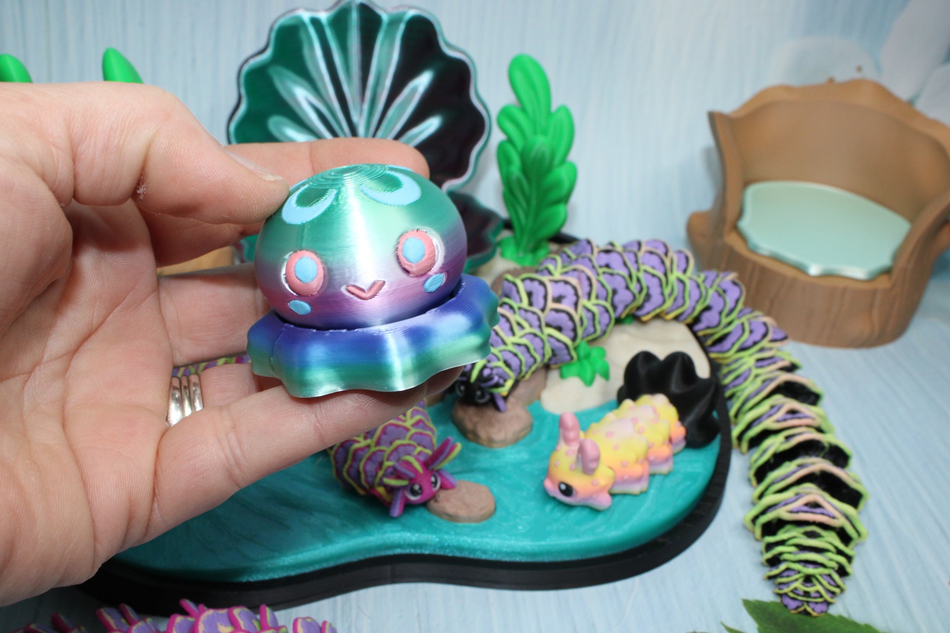3d printed Sea Slug Playset - Wonderland 3D Printing 