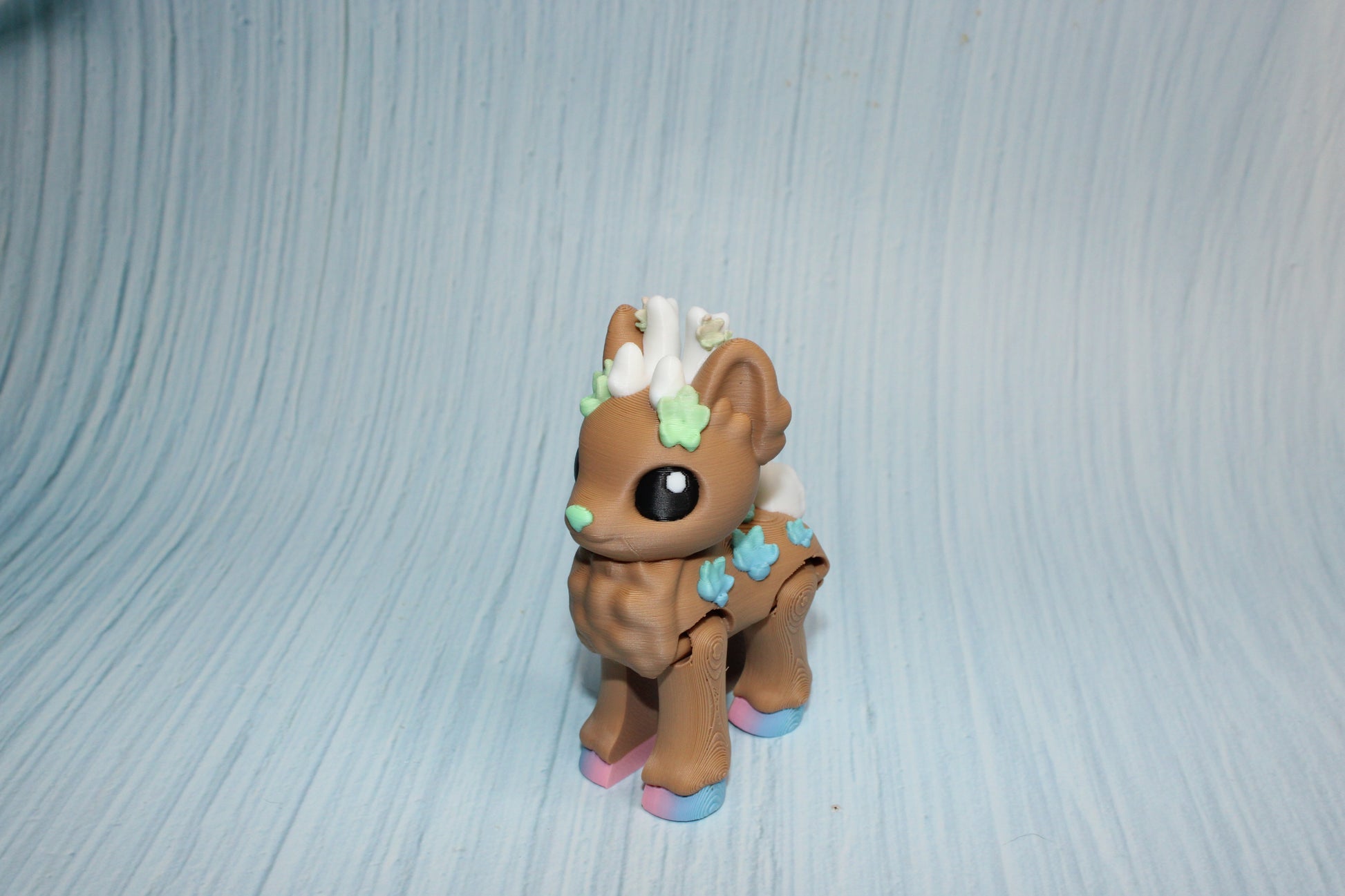 Blossom Deer 3" tall 3d printed - Wonderland 3D Printing 