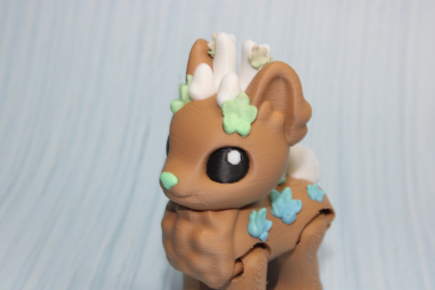 Blossom Deer 3" tall 3d printed - Wonderland 3D Printing 