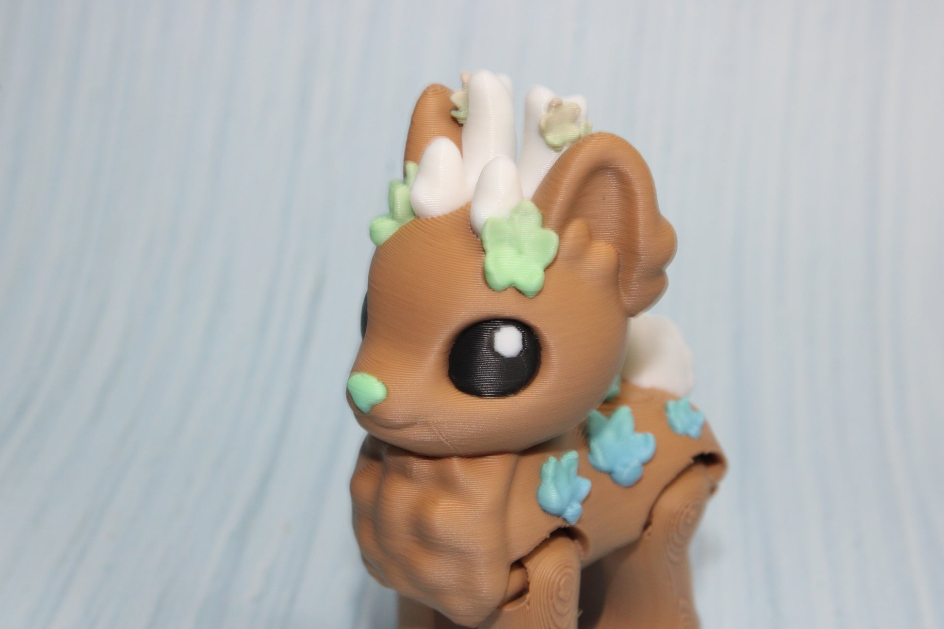 Blossom Deer 3" tall 3d printed - Wonderland 3D Printing 