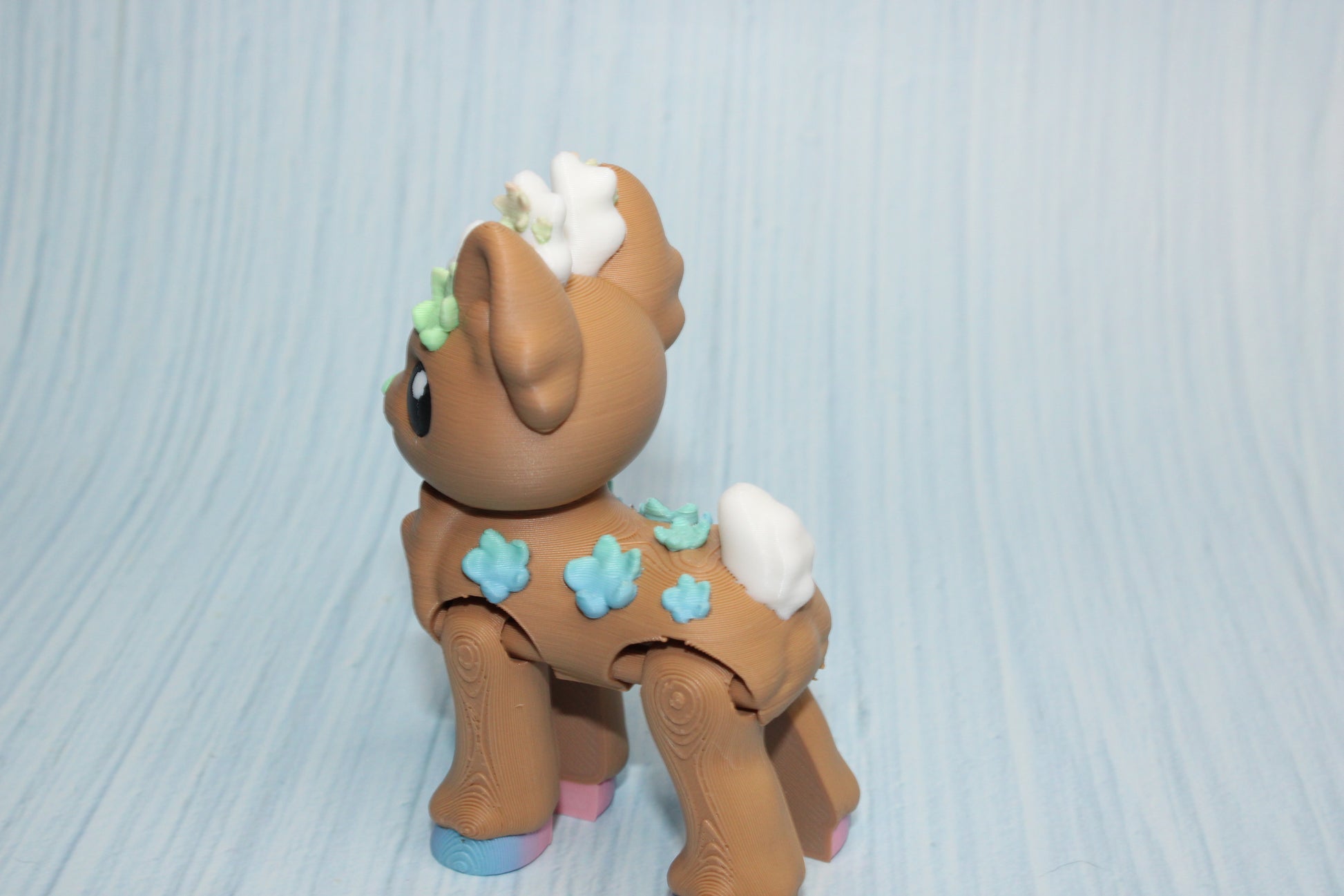 Blossom Deer 3" tall 3d printed - Wonderland 3D Printing 