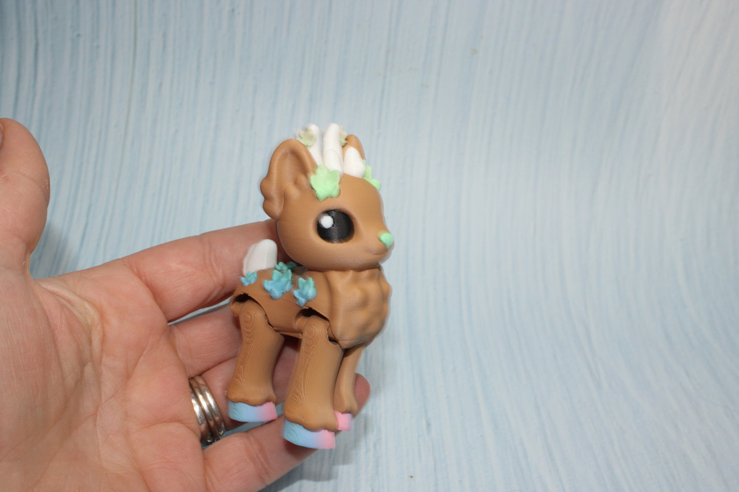Blossom Deer 3" tall 3d printed - Wonderland 3D Printing 