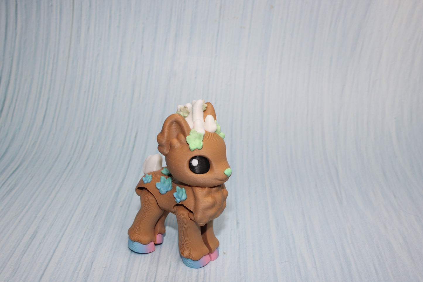 Blossom Deer 3" tall 3d printed - Wonderland 3D Printing 