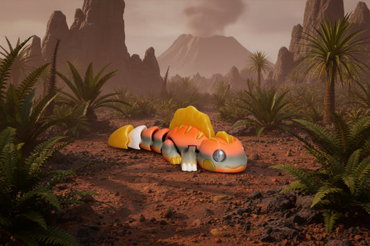 Dimetrodon 3d printed 6inches long - Wonderland 3D Printing 