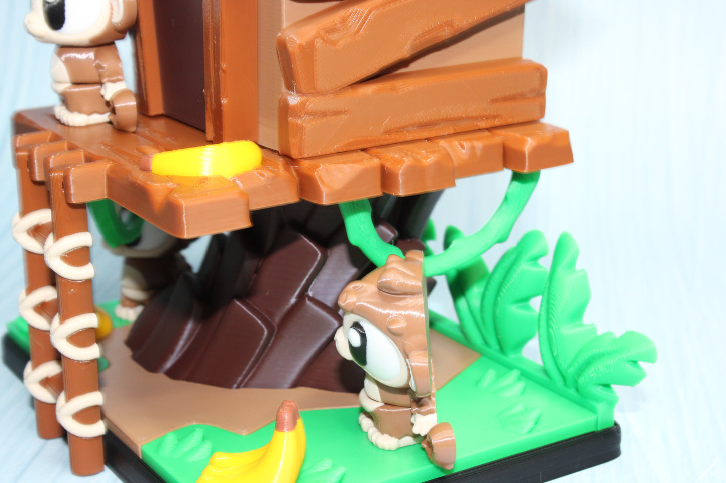 Flexi Monkeys and Playhouse Showcase-3D Printed Flexi Fidget- Comes with 3 Monkeys - Wonderland 3D Printing 