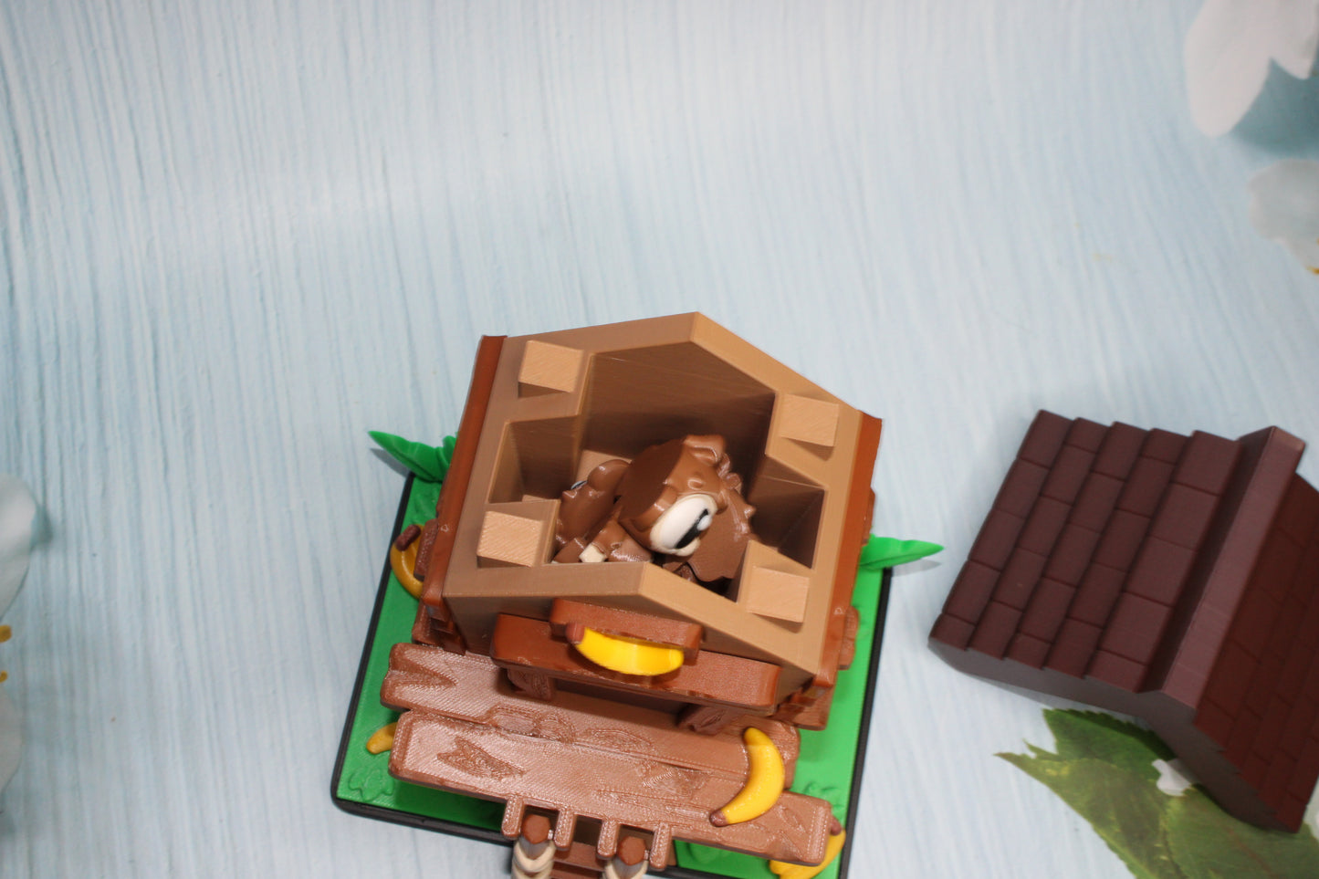 Flexi Monkeys and Playhouse Showcase-3D Printed Flexi Fidget- Comes with 3 Monkeys - Wonderland 3D Printing 