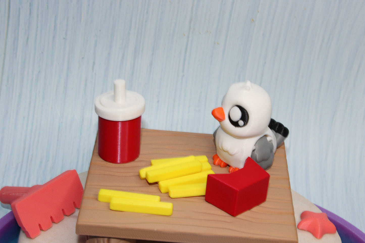 Pigeon Playset 3d printed-Everything Included - Wonderland 3D Printing 