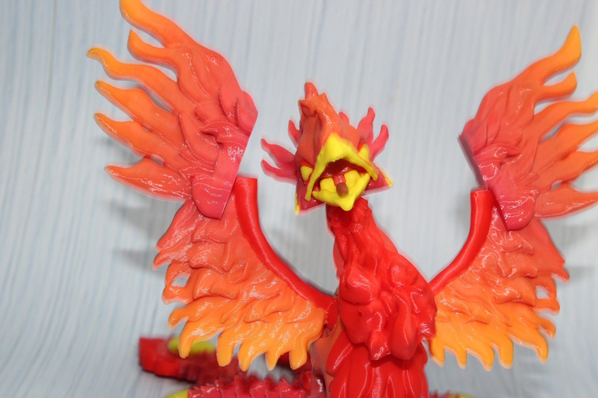 Phoenix 3d printed 6" tall - Wonderland 3D Printing 