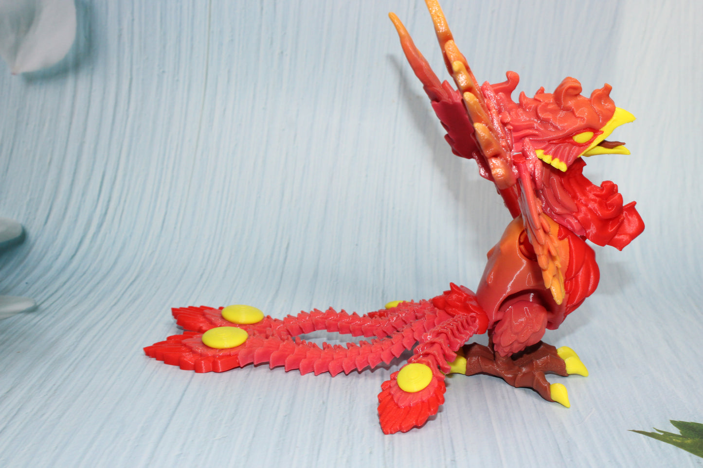 Phoenix 3d printed 6" tall - Wonderland 3D Printing 