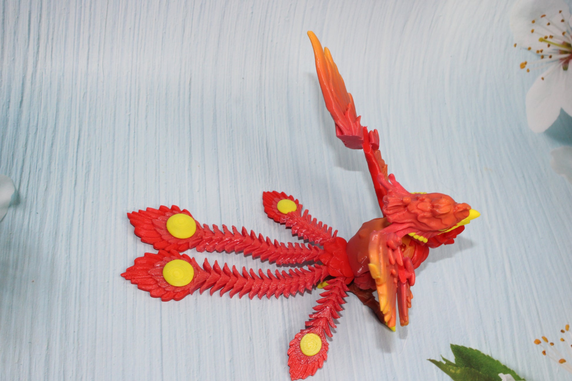 Phoenix 3d printed 6" tall - Wonderland 3D Printing 