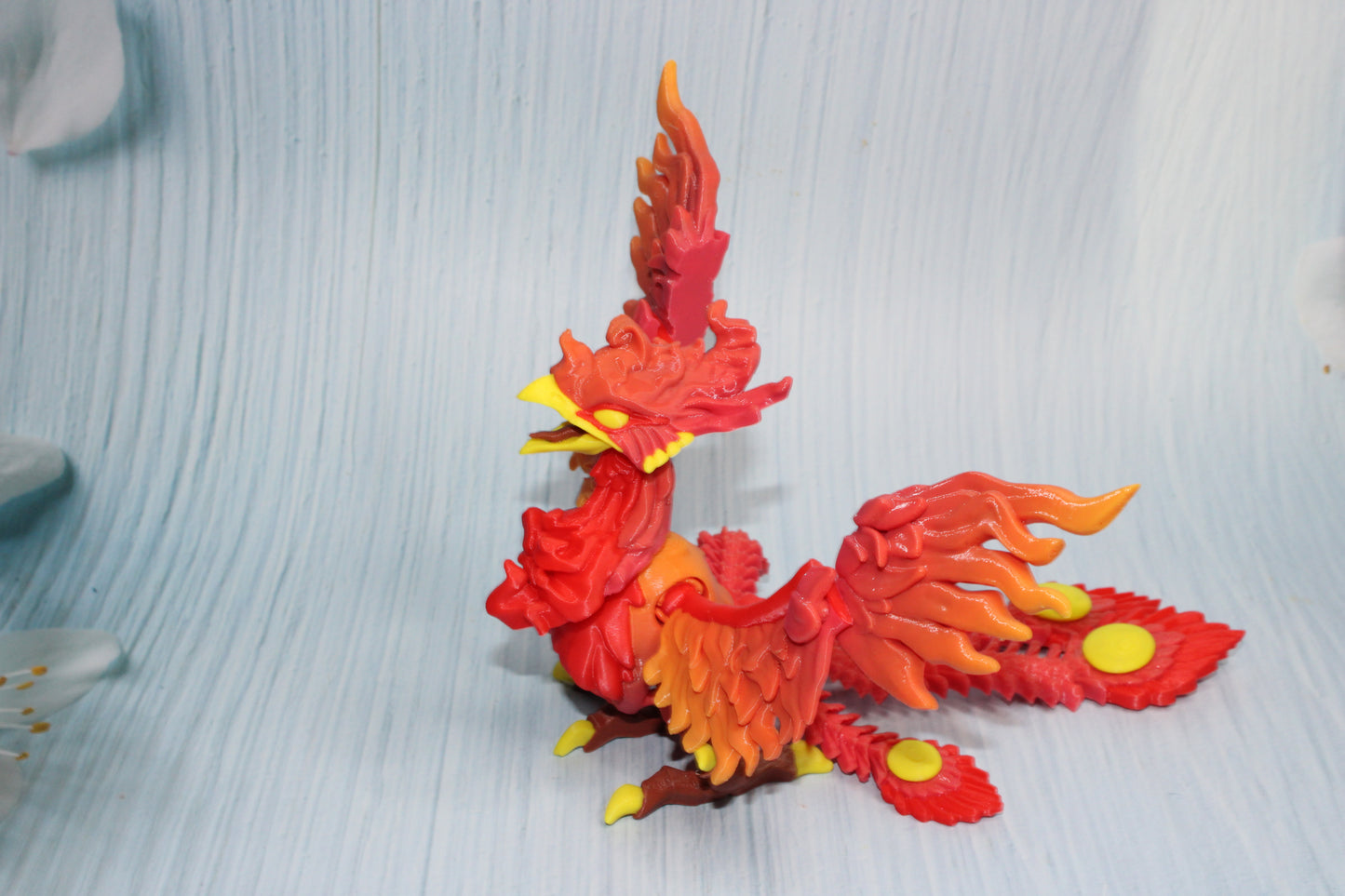 Phoenix 3d printed 6" tall - Wonderland 3D Printing 