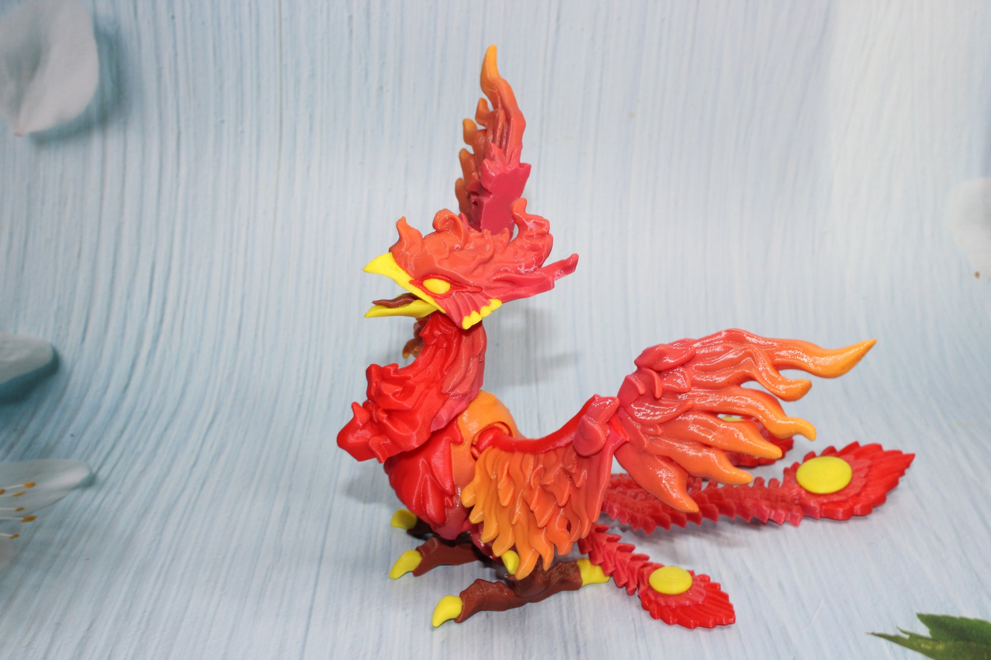 Phoenix 3d printed 6" tall - Wonderland 3D Printing 