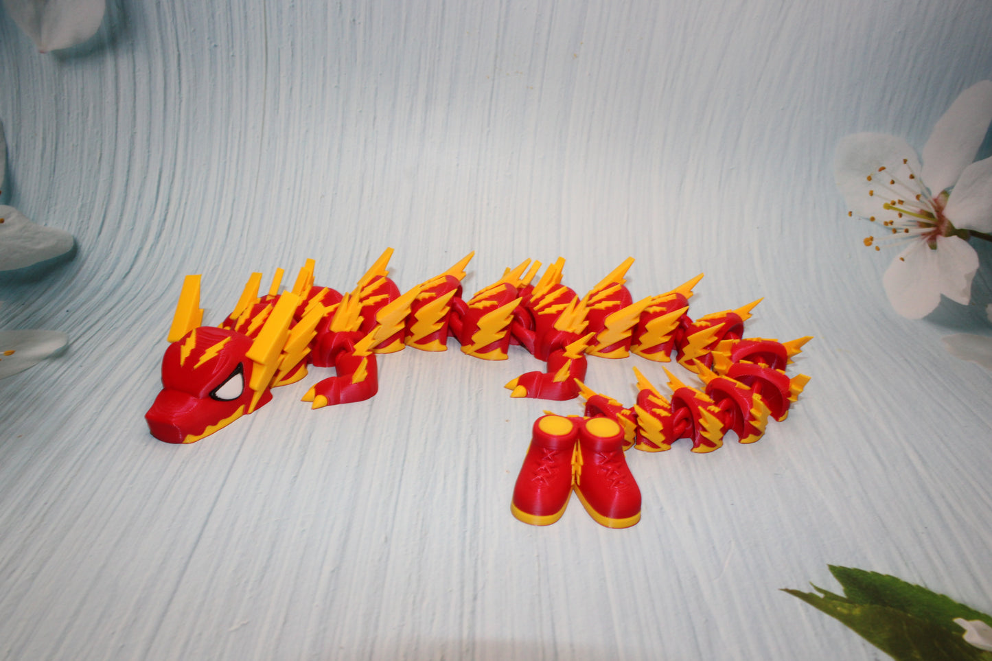 Lighting Bolt Dragon 3d printed-17"long - Wonderland 3D Printing 