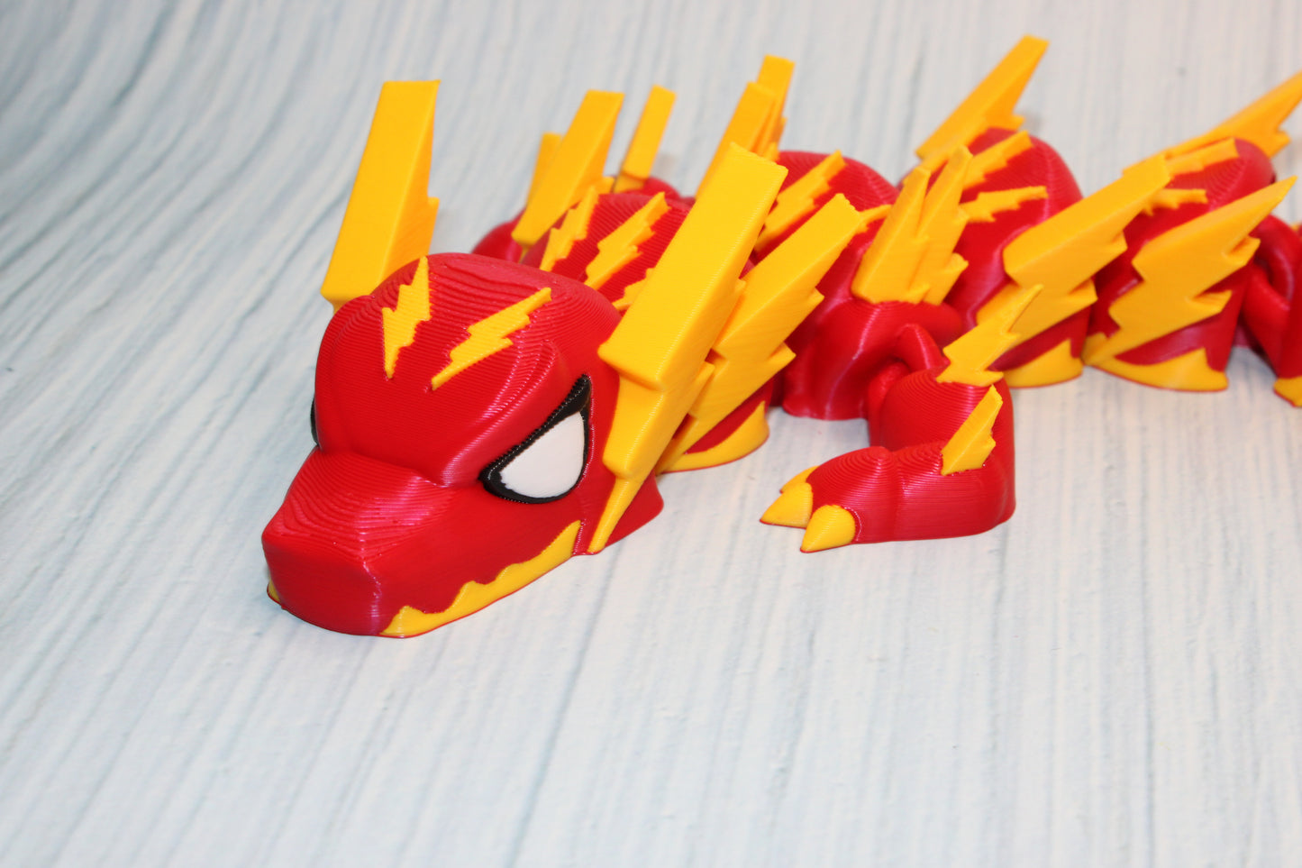 Lighting Bolt Dragon 3d printed-17"long - Wonderland 3D Printing 