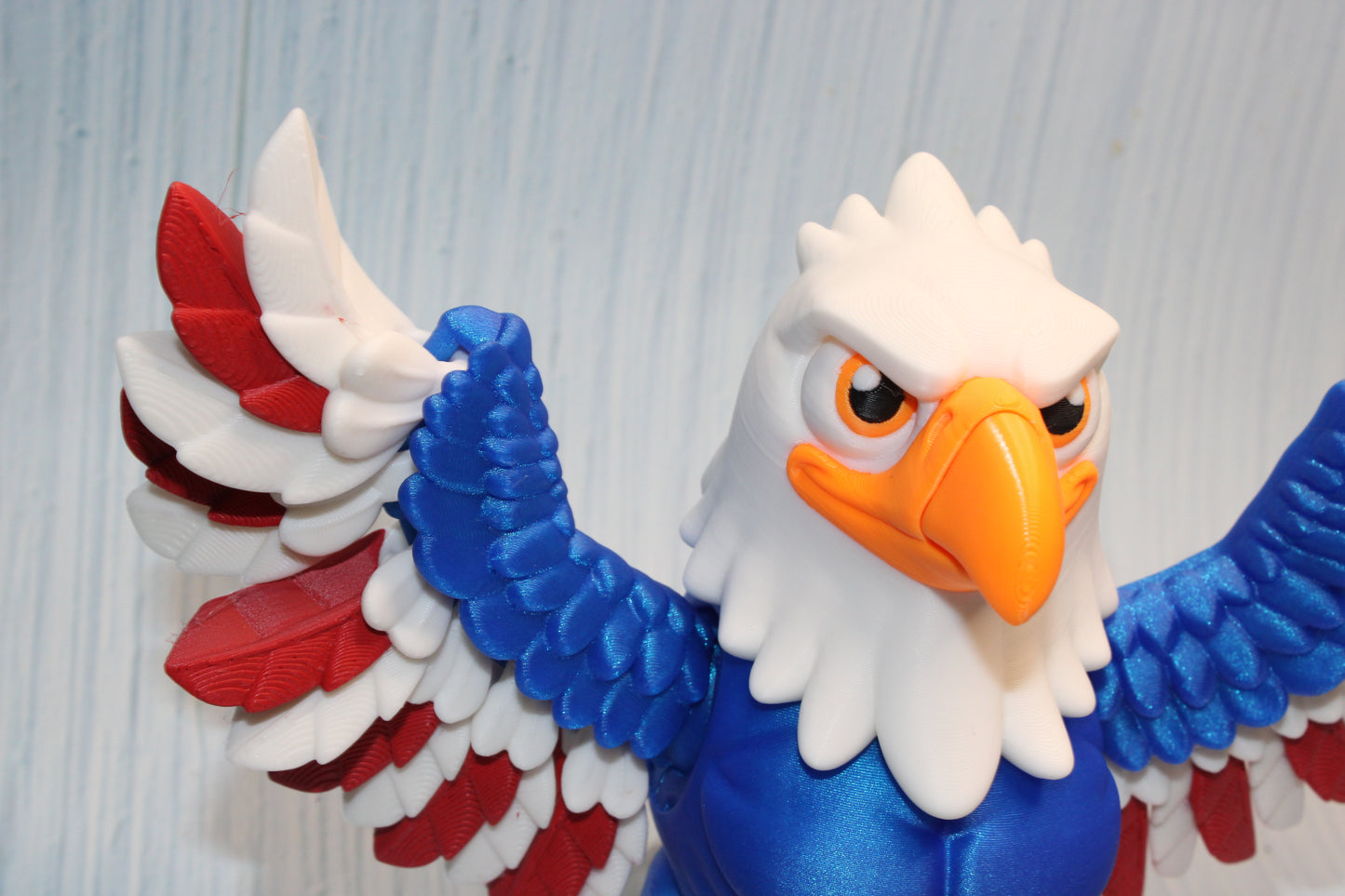 Mighty Eagle 3d printed wing or arms options- 5.5" tall - Wonderland 3D Printing 