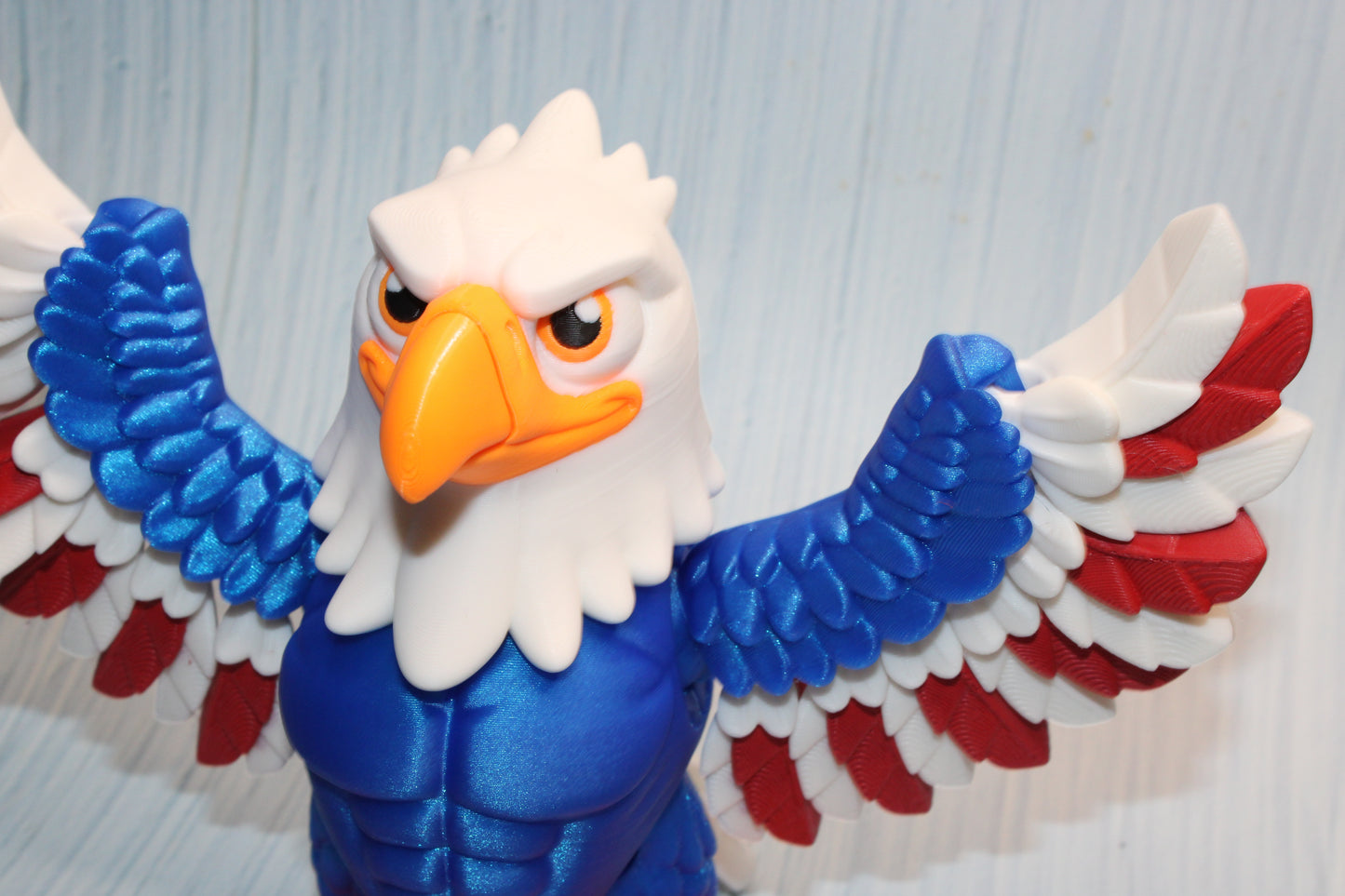 Mighty Eagle 3d printed wing or arms options- 5.5" tall - Wonderland 3D Printing 